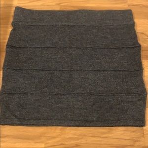 Grey stretchy super miniskirt
